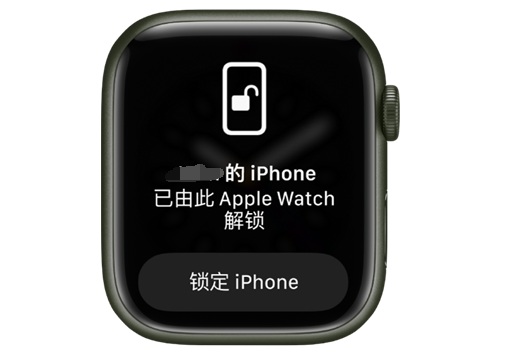 怀宁苹果手机维修分享用 AppleWatch 解锁配备面容 ID 的 iPhone方法 