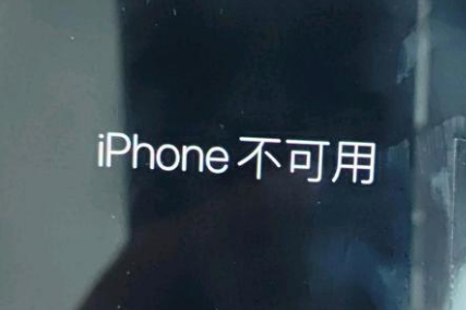 怀宁苹果服务网点分享锁屏界面显示“iPhone 不可用”如何解决 