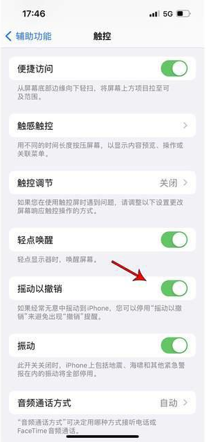 怀宁苹果手机维修分享iPhone手机如何设置摇一摇删除文字 