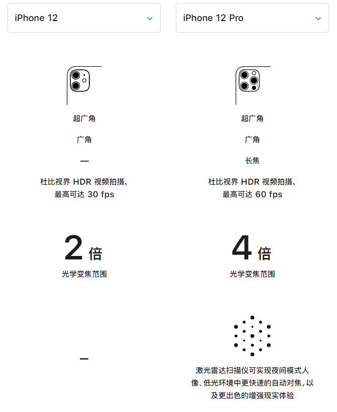 怀宁苹果手机维修分享苹果 iPhone 12 与 iPhone 12 Pro 选哪款 